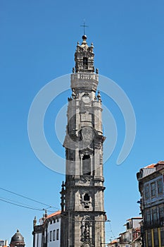 Porto, Portugal: Torre dos Clerigos (The Clergy Tower), 1754, landmark and symbol of the historical city