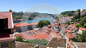 Porto, Portugal. Views of the canal from the old city, Along of the Douro river