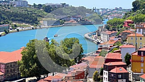 Porto, Portugal. Views of the canal from the old city, Along of the Douro river