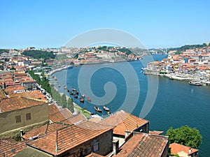 Porto's river Douro in Portugal