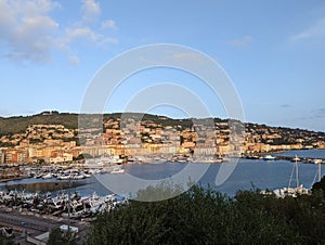 Porto Santo Stefano, Tuscany Italy harbor landscape