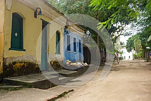 Porto Seguro, Bahia, Brazil: colored old houses in historic center of the city of discovery