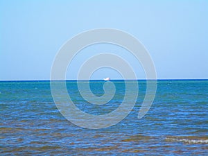 Porto South Beach, Sea, Sky, Pure water, Ships, Nature, Green trees, Flowers, and Sunrise in Ain Sokhna in Egypt