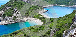 Porto Timoni, beach in Corfu