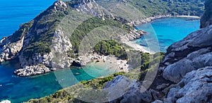 Porto Timoni, beach in Corfu