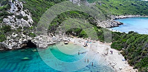 Porto Timoni, beach in Corfu