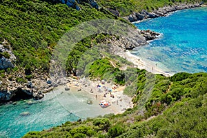 Porto Timoni, the most famous and beautifull beach in Corfu