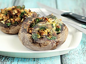 Portobello mushroom caps