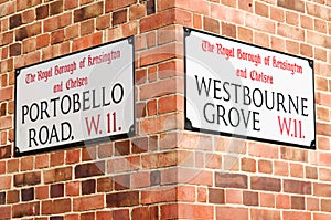 Portobello Road street sign