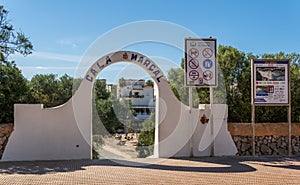 Main entrance of Cala Marsal beach