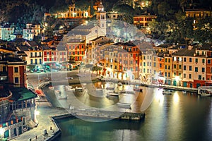 Portofino Harbour at Night