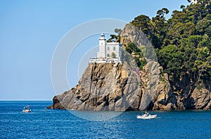 Portofino Headland with the White Lighthouse - Genoa Liguria Italy