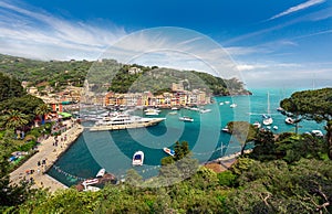 Portofino, Italy. Clorful coastal italian village in Liguria