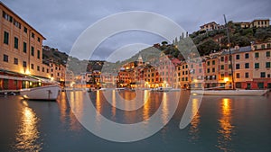 Portofino, Italy Town Skyline on the Marina