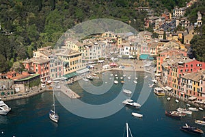 Portofino luxury landmark panorama