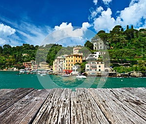 Portofino village on Ligurian coast, Italy