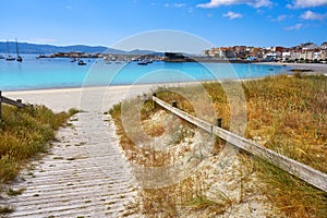 Portonovo Baltar beach in Pontevedra of Galicia photo