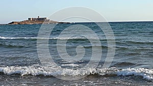 Portopalo - Panoramica dalla spiaggia di Punta delle Correnti al tramonto