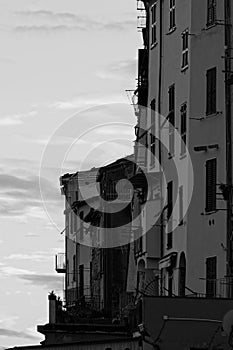 Portovenere painted houses of pictoresque italian village UNESCO