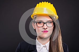 Portrai of attractive young female architect