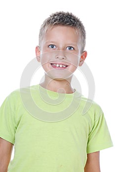 Portrait of 7 years old boy