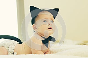 Portrait of aborable baby