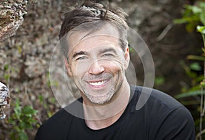 Portrait Of A Active Man Smiling At The Camera