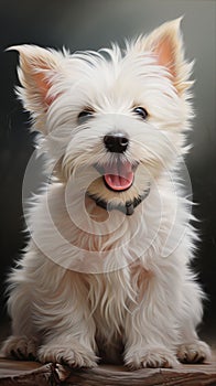 Portrait of an adorable dog