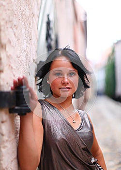 Portrait of adorable model