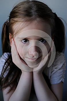 Portrait of adorable young girl