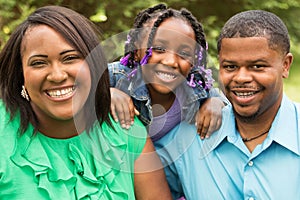 Portrait of an African American family