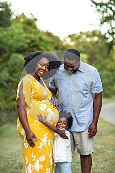 Portrait of an African American woman and her family.