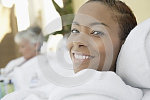Portrait Of An African American Woman Smiling