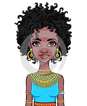 Portrait of an African girl.