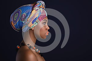 African woman with img