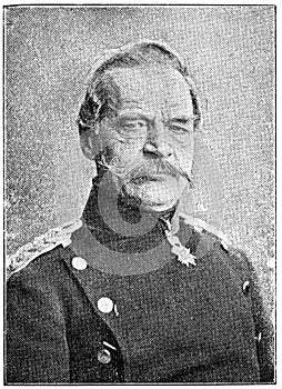 Portrait of Albrecht Theodor Emil Graf von Roon - a German military and statesman, Prussian Field Marshal.