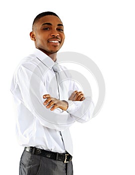 Portrait of American African business man