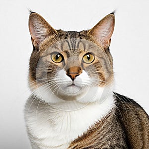 Portrait of anatolian cat. Animal breed
