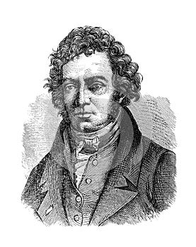 Portrait of AndrÃ©-Marie AmpÃ©re French physicist