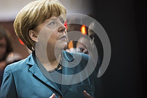 Portrait of Angela Merkel chancellor of Germany