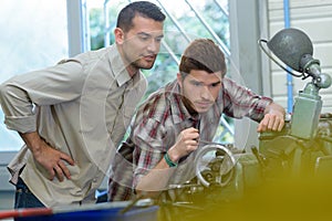 portrait apprentice and teacher