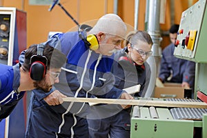 portrait apprentices wood workers