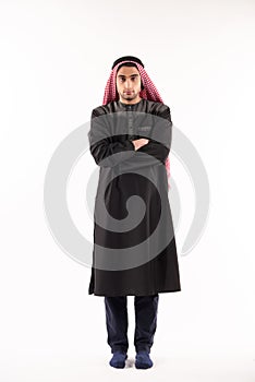 Portrait of an Arab man in kufiya