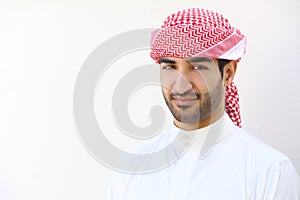 Portrét saudská muž vonkajšia 