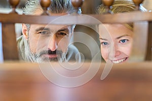 portrait arpenters looking wood photo