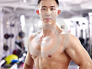 Portrait of a asian bodybuilder