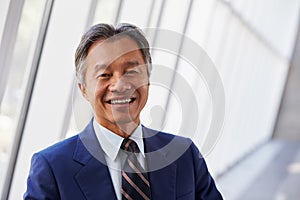 Portrait Of Asian Businessman In Modern Office