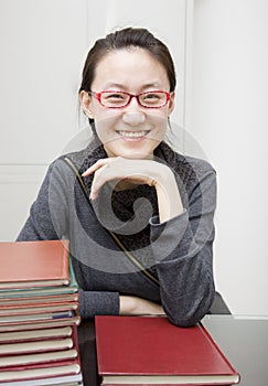 Portrait of asian college student