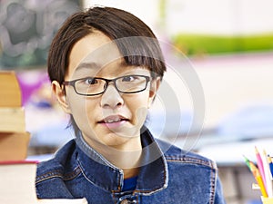 Portrait of asian elementary school student