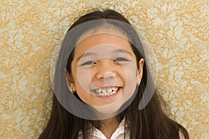 Portrait of Asian Girl Smiling